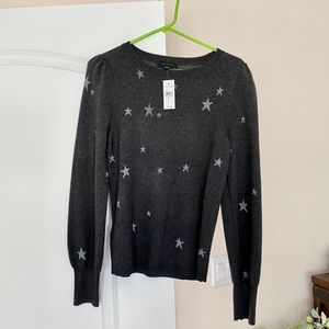 Ann Taylor metallic star sweater